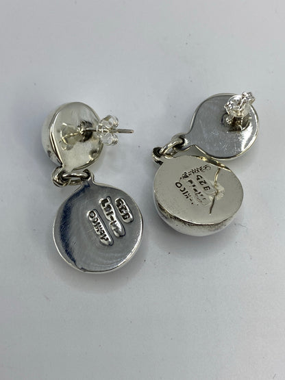 Aretes de Plata con Malaquita Verde — Taxco 925 — foto 5