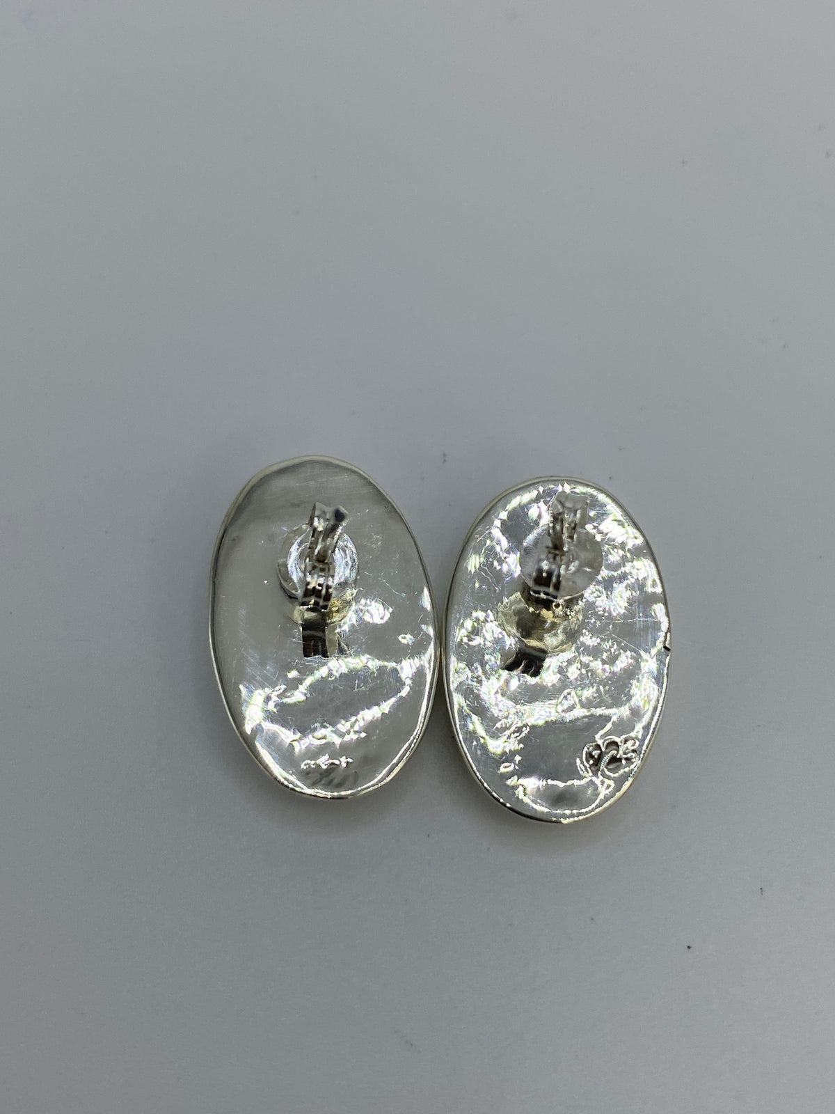 Aretes de Plata Ópalo de Fuego Azul — Taxco 925 — foto 5