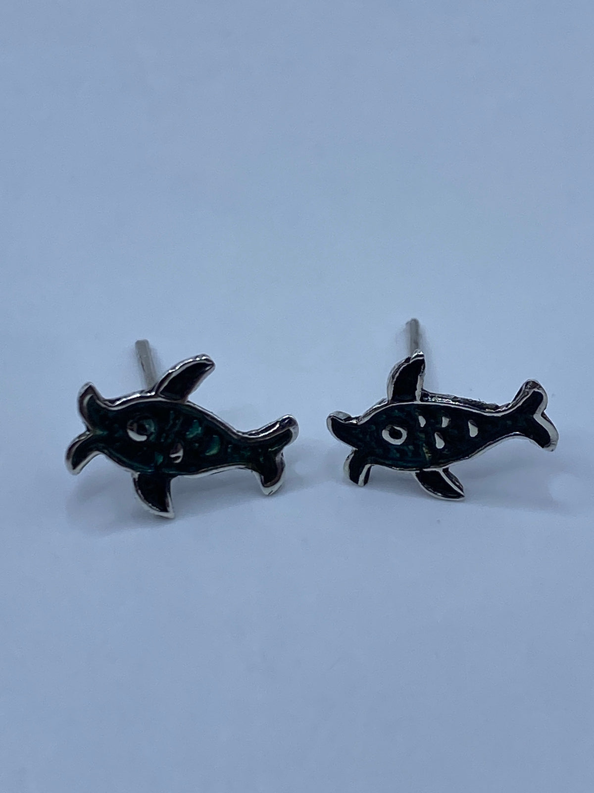 Aretes de Plata Repujado Tortuga Marina — Taxco 925 — foto 5