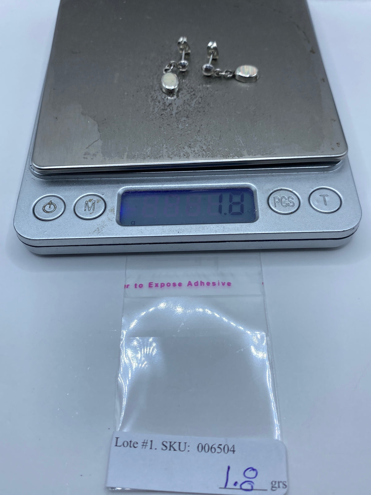 Aretes de Plata con Ópalo de Fuego — Taxco 925 — foto 6