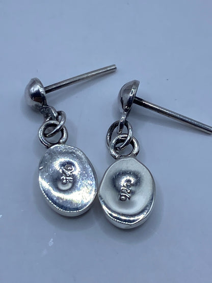 Aretes de Plata con Ópalo de Fuego Azul — Taxco 925 — foto 5