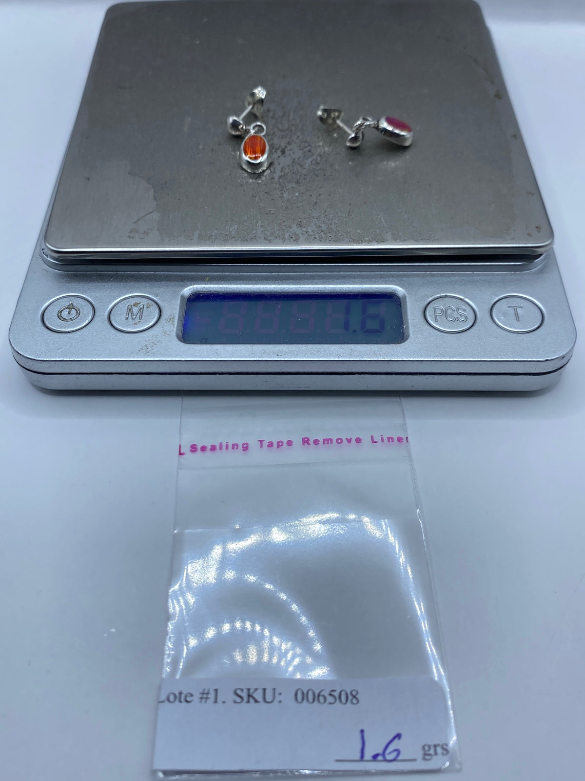 Aretes de Plata Ópalo de Fuego — Taxco 925 — foto 6