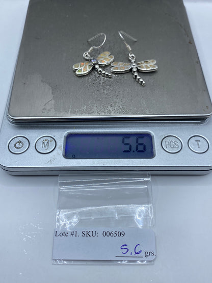 Aretes de Plata con Ópalo de Fuego — Taxco 950 — foto 6