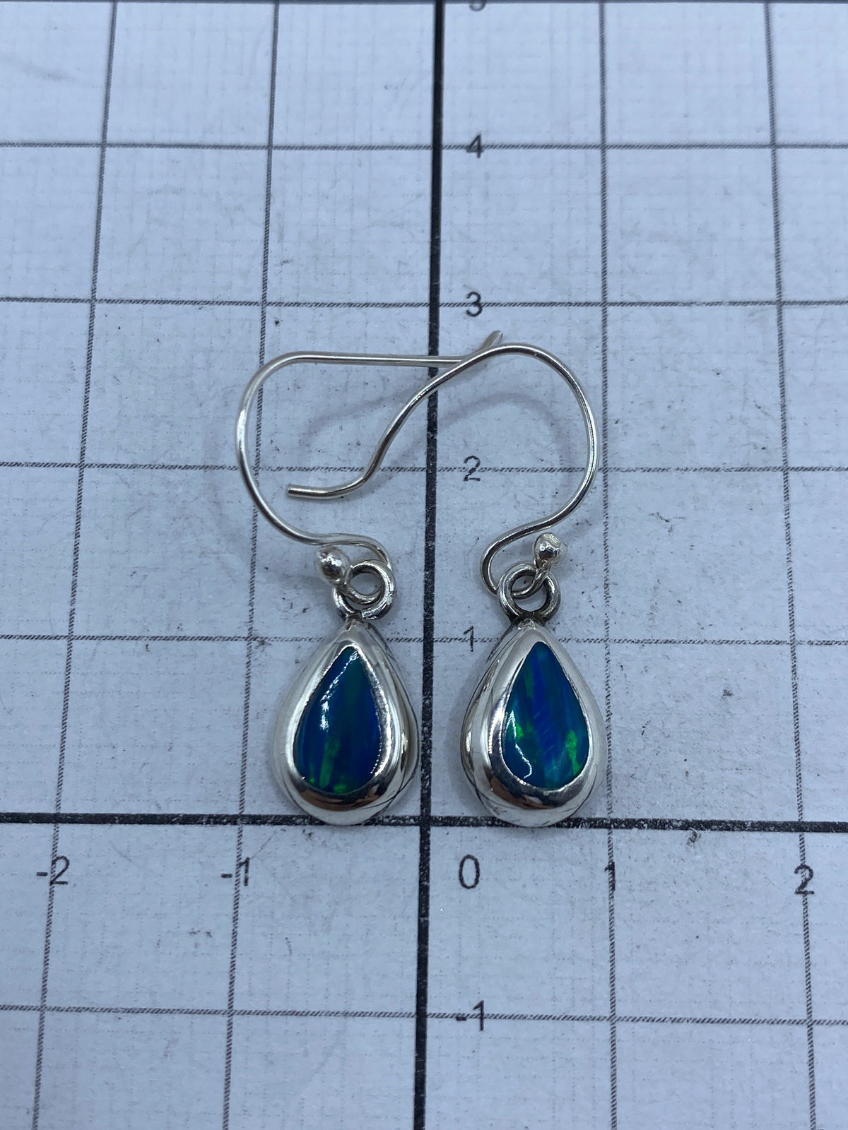 Aretes de Plata con Ópalo de Fuego — Taxco 950 — foto 5