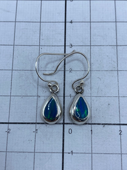 Aretes de Plata con Ópalo de Fuego — Taxco 950 — foto 5
