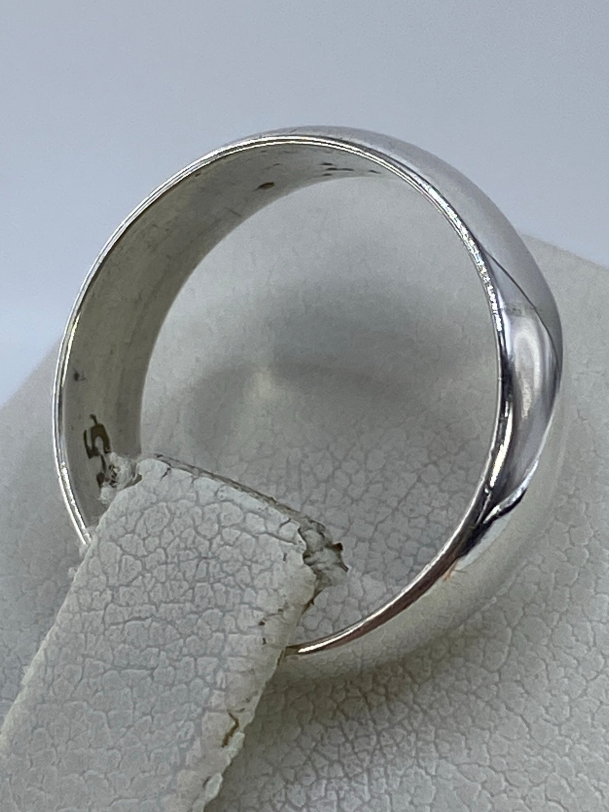 Anillo de plata pura sin piedra en talla 6