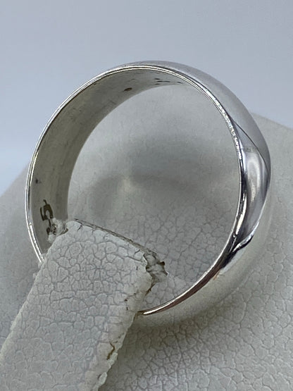 Anillo de plata pura sin piedra en talla 6