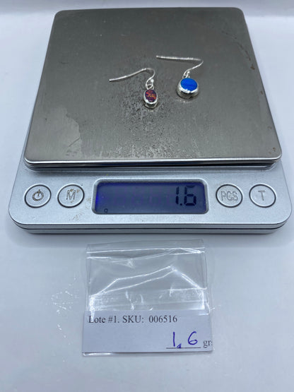 Aretes Plata Ópalo de Fuego — Taxco 925 — foto 6