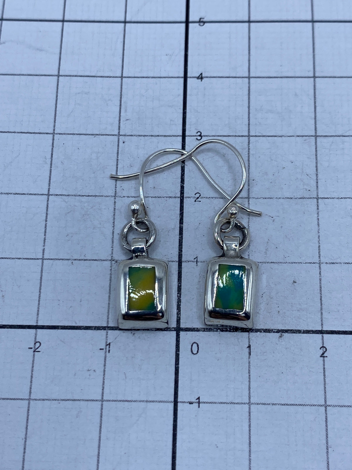 Aretes de Plata 925 con Piedra — Taxco Minimalista — foto 5