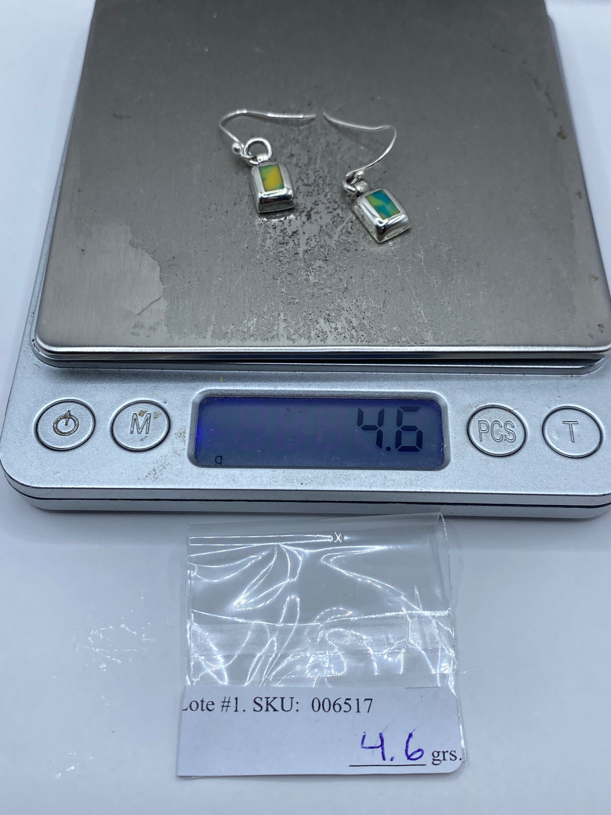 Aretes de Plata 925 con Piedra — Taxco Minimalista — foto 6