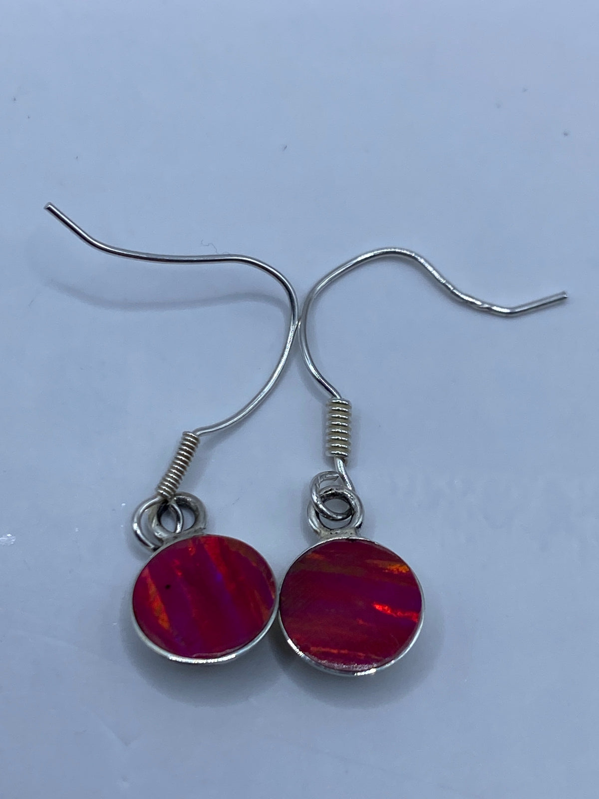 Aretes Plata Ópalo de Fuego Rosa — Taxco 925 — foto 5