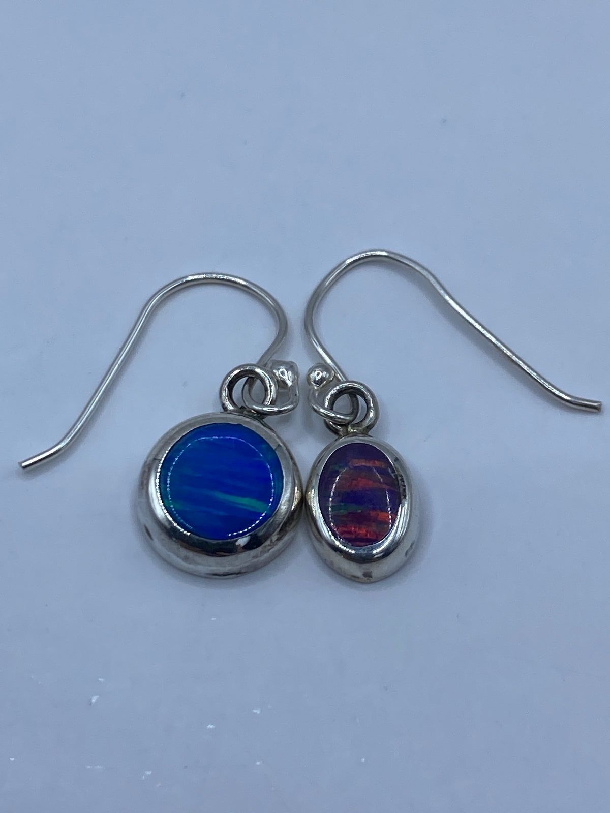Aretes Plata Ópalo de Fuego Multicolor — Taxco 925 — foto 5