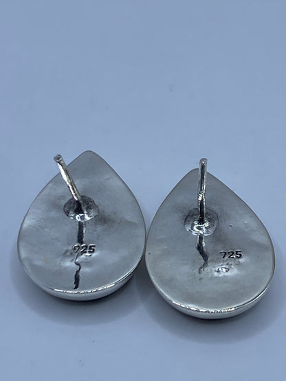 Aretes de Plata Opalo de Fuego Verde — Taxco 925 — foto 5