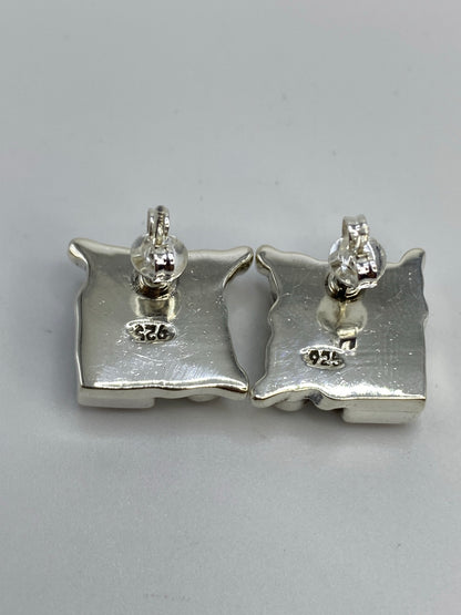 Aretes de Plata con Coral Rojo — Taxco 925 — foto 5