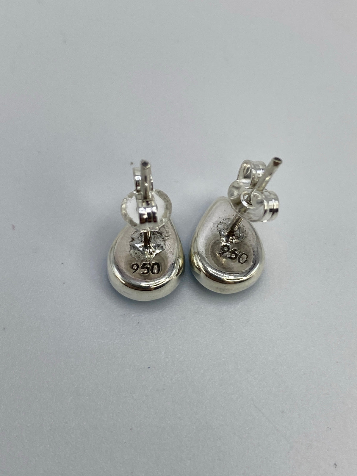 Aretes Plata 950 con Coral Azul — Taxco — foto 5