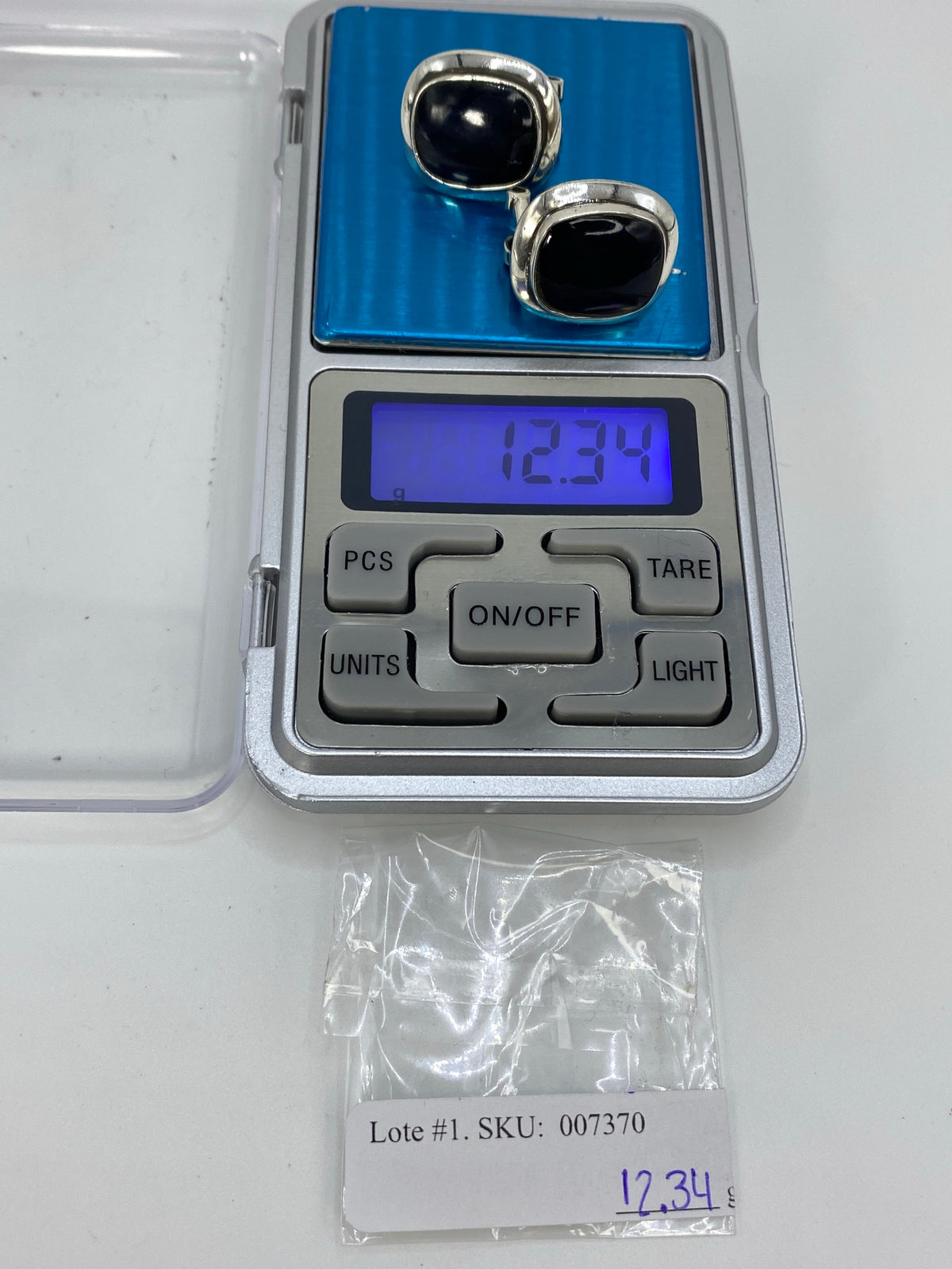 Aretes de Plata con Onix Negro — Taxco 925 — foto 6
