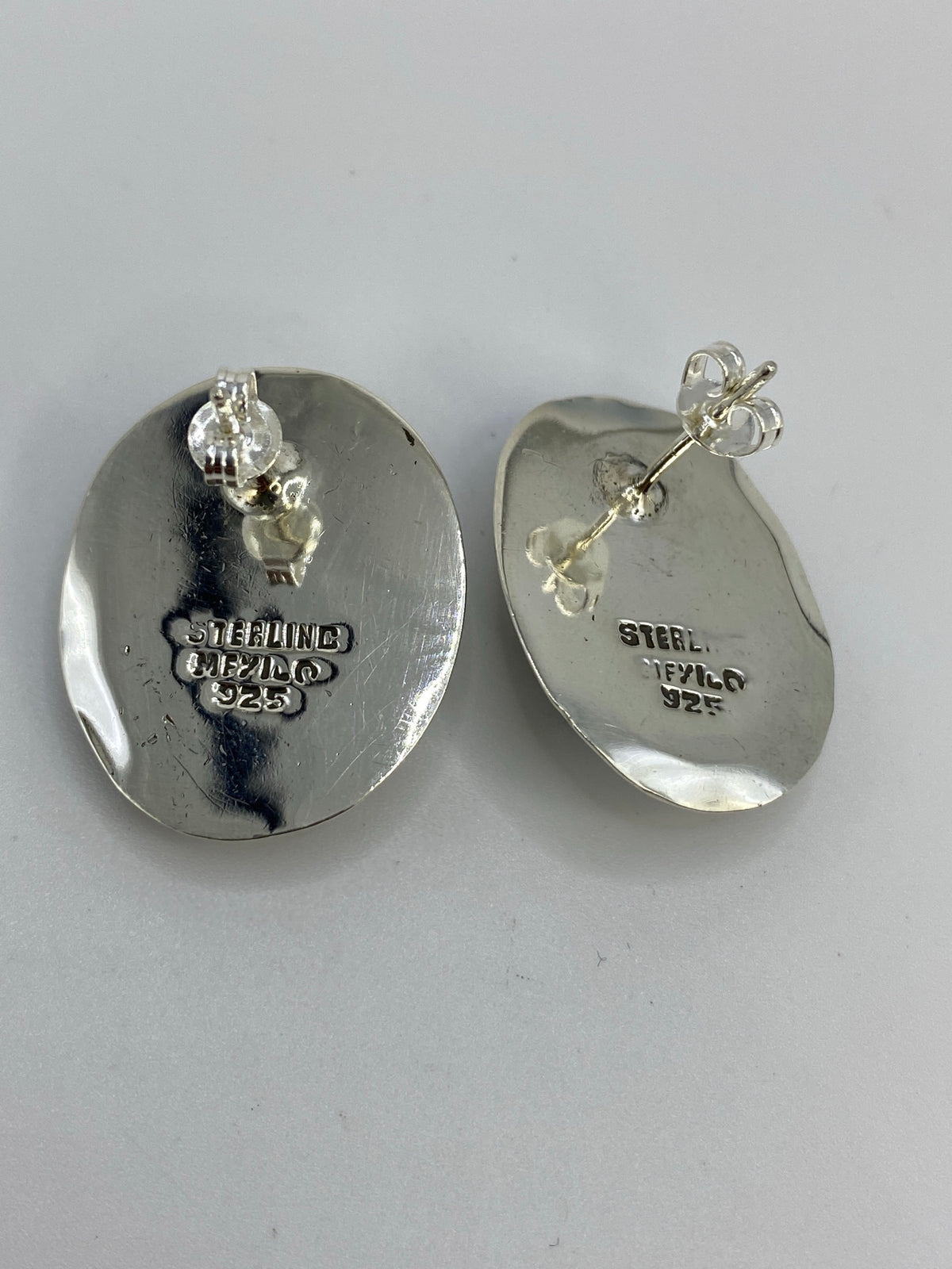 Aretes de Plata con Turquesa Azul Cielo — Taxco 925 — foto 5