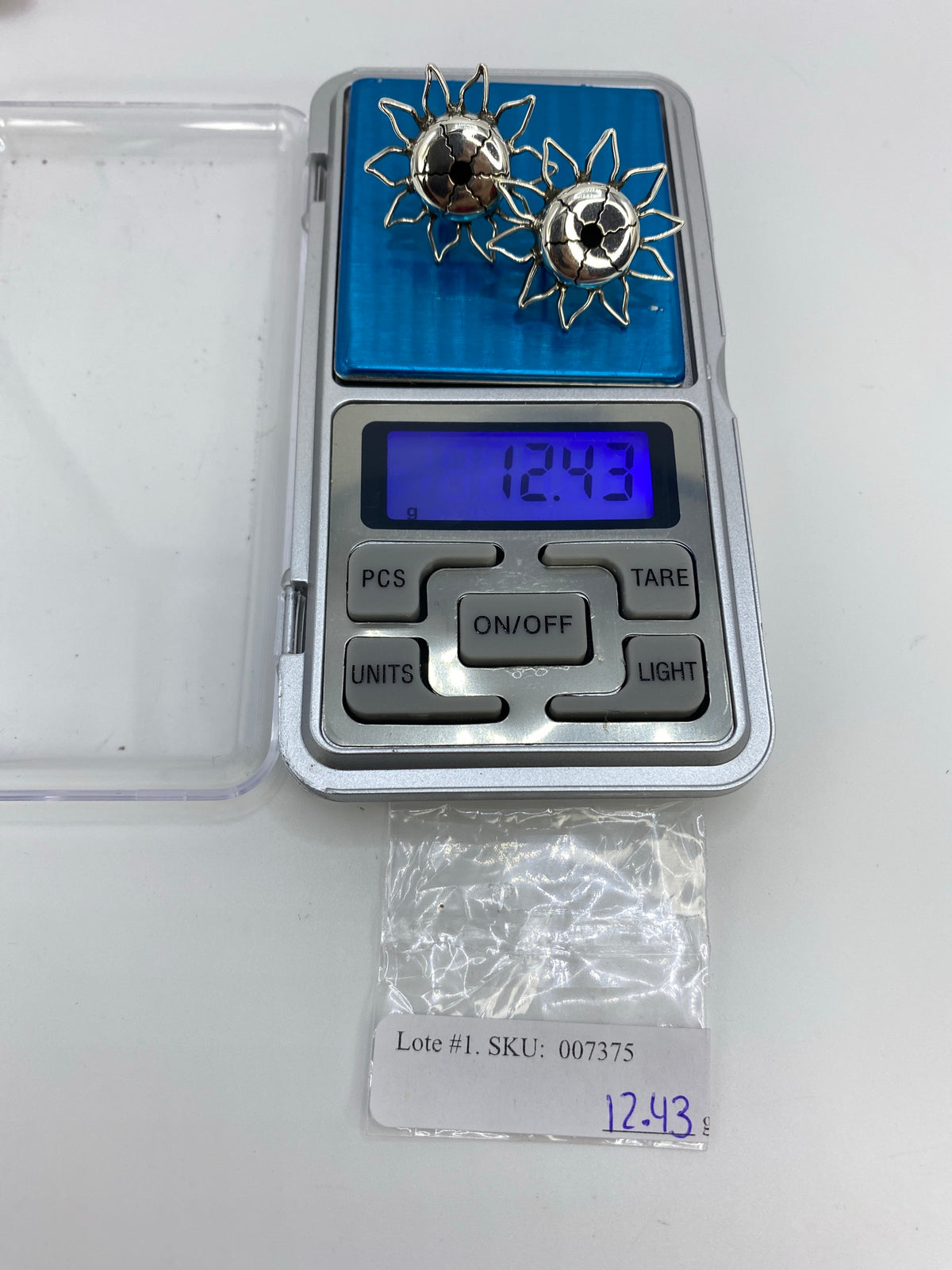 Aretes Plata Calado Girasol — Taxco 925 — foto 6