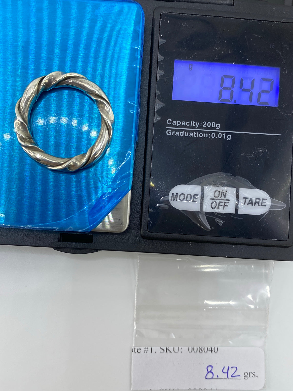 Anillo Retorcido de Plata 925 — Unisex Taxco — foto 6