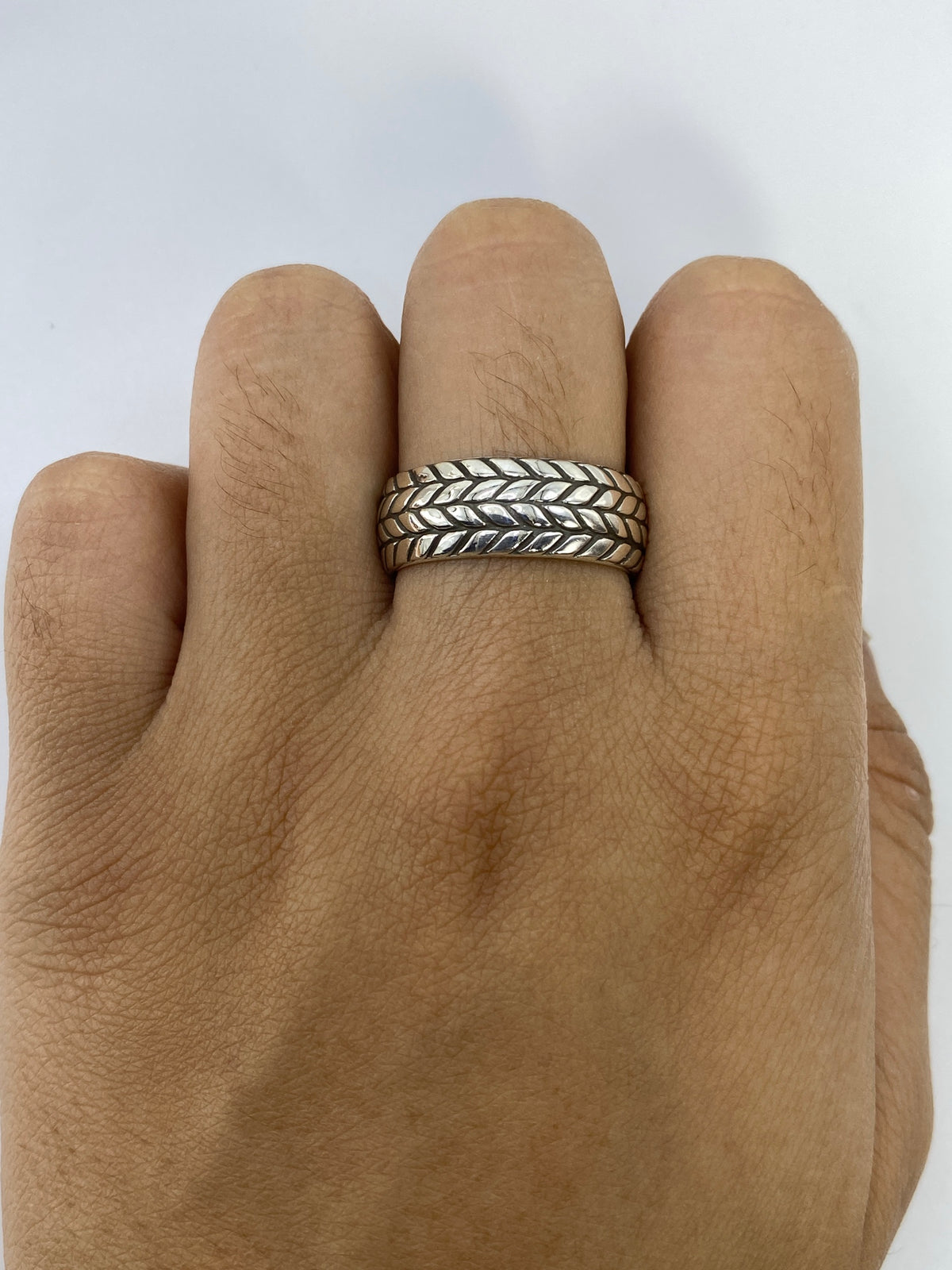 Anillo de Plata Bandas Trenzadas — Taxco 925 — foto 5