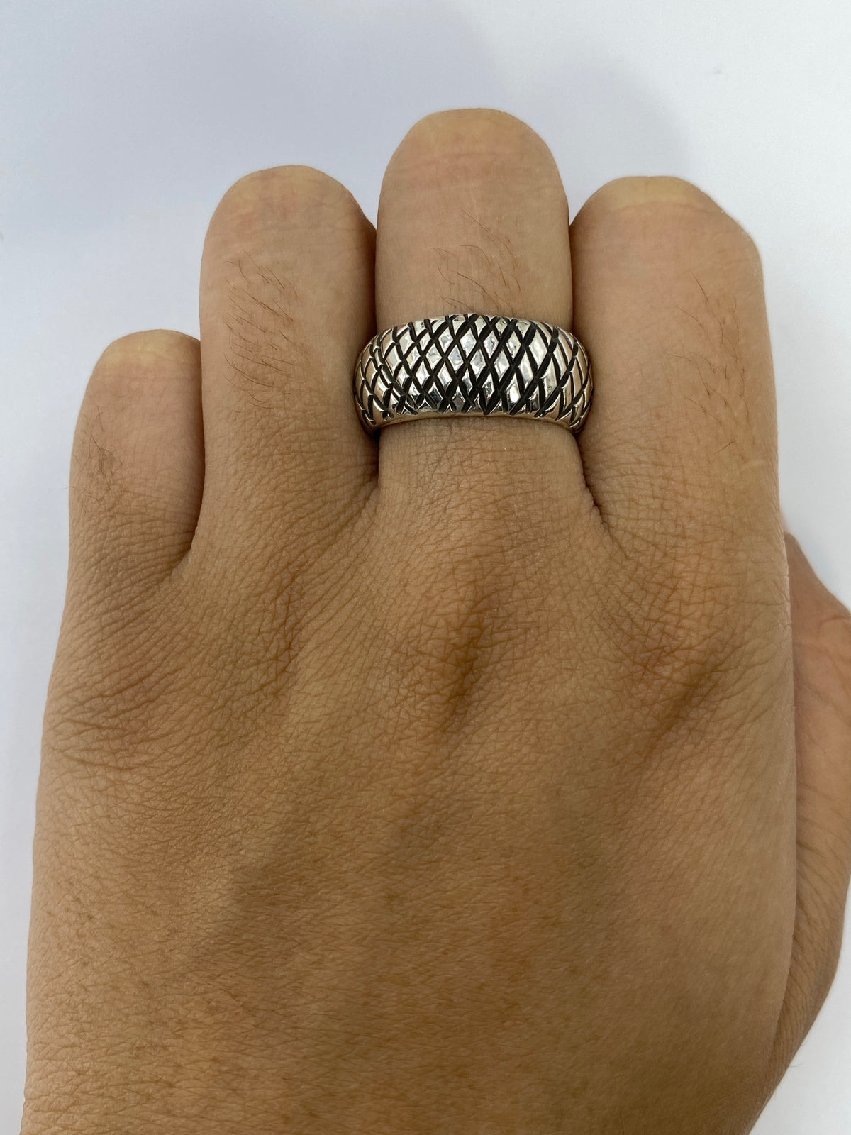 Anillo de Plata Eslabones en Relieve — Taxco 925 — foto 5