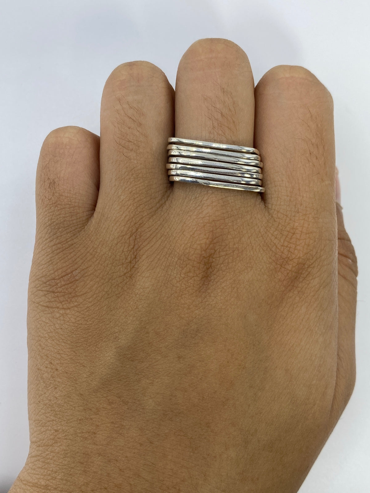 Anillo de Plata Bandas Paralelas — Taxco 925 — foto 5