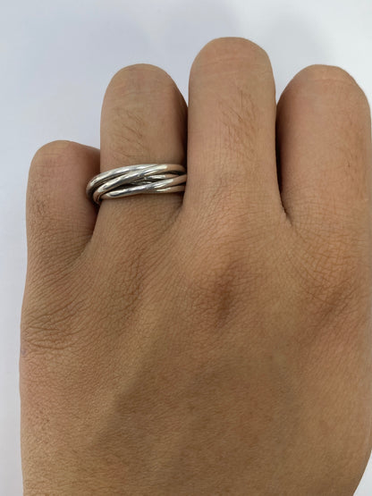 Anillo de Plata Bandas Enlazadas — Taxco 925 — foto 5