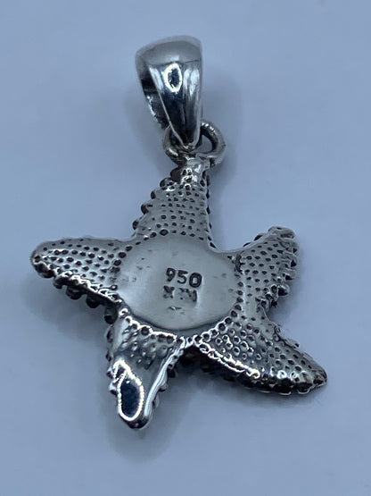 Dije Estrella de Mar Plata 950 con Ópalo de Fuego Morada — foto 5