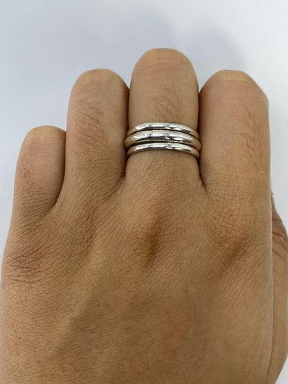 Anillo de Plata 3 Bandas — Taxco 925 — foto 5