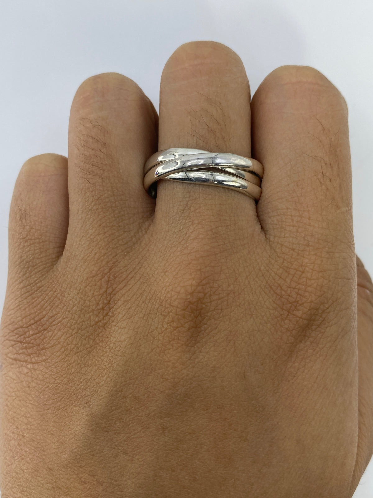 Anillo de Plata 3 Bandas — Taxco 925 — foto 5