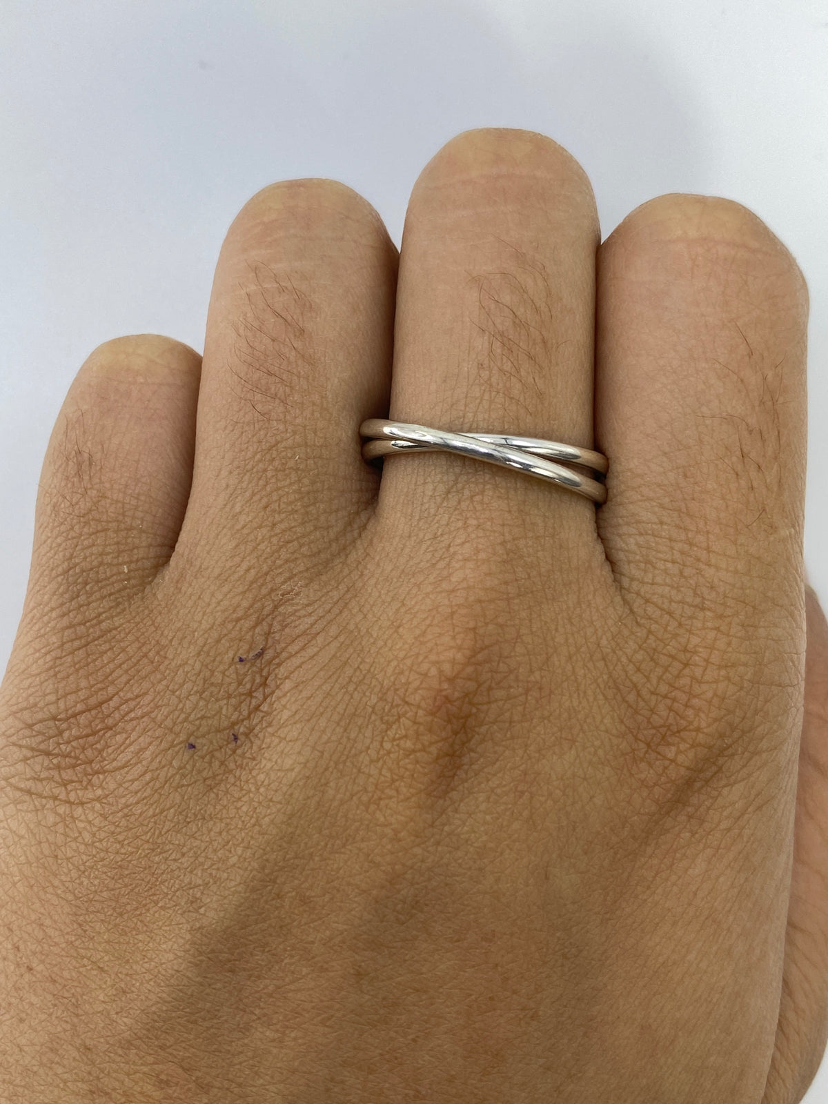 Anillo de Plata 925 Dos Bandas — Minimalista Unisex — foto 5