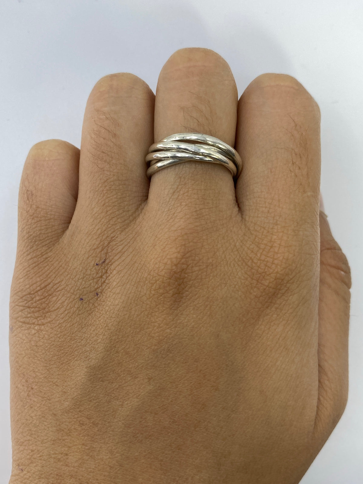 Anillo de Plata 925 Cinco Bandas Entrelazadas — Taxco — foto 5