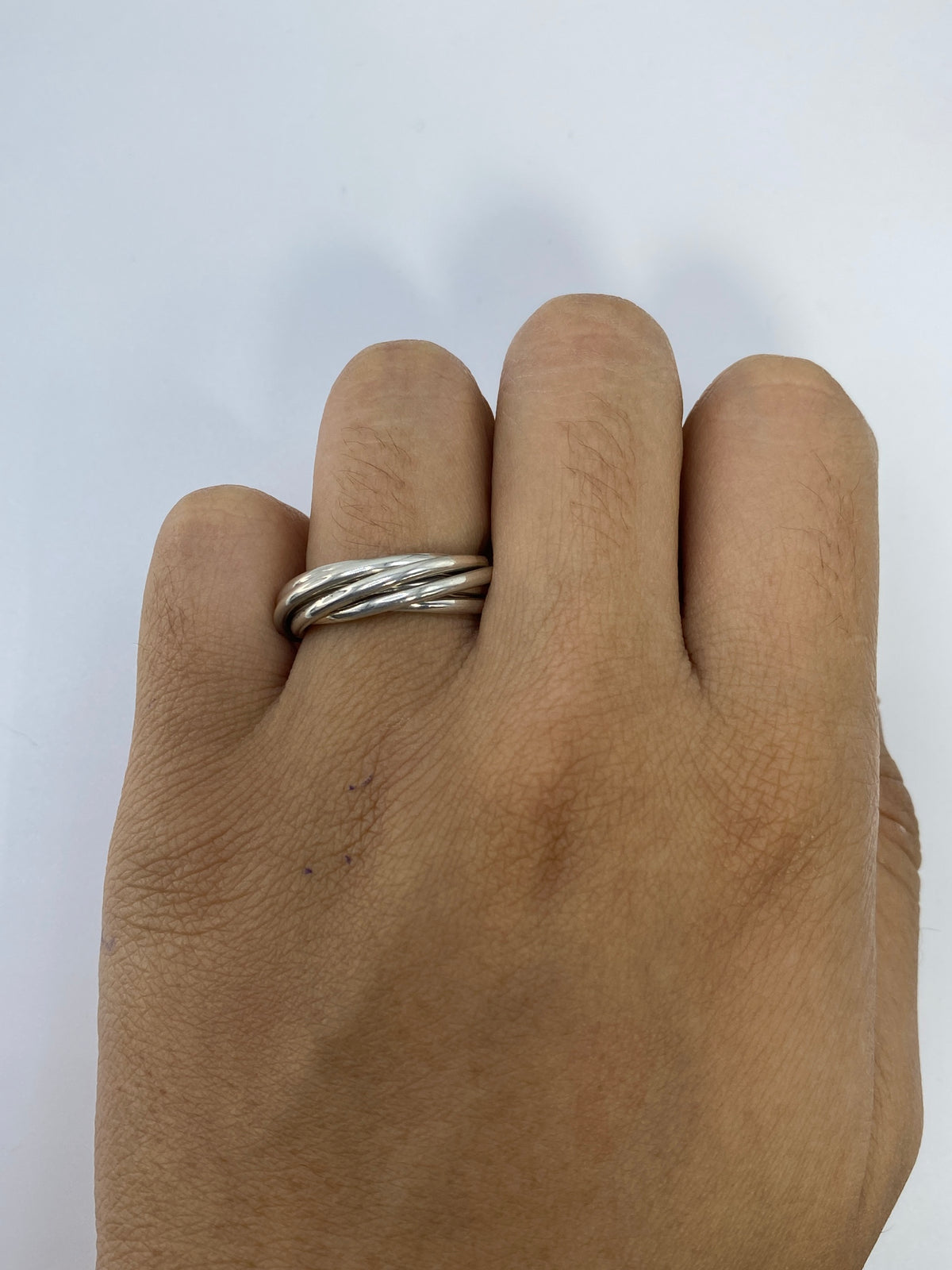 Anillo de Plata Bandas Entrelazadas — Taxco 925 — foto 5