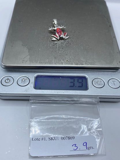 Dije Rana de Plata 950 con Ópalo de Fuego — Taxco — foto 6
