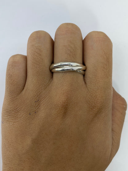 Anillo de Plata 3 Bandas Entrelazadas — Taxco 925 — foto 5