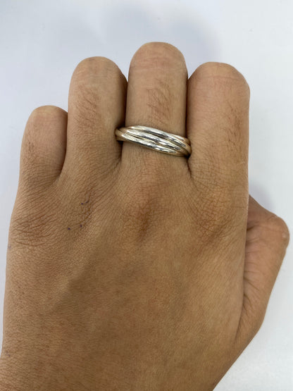 Anillo de Plata 925 con 5 Bandas Entrecruzadas — foto 5