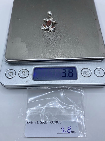 Dije Rana de Plata con Opalo de Fuego Multicolor — Taxco 950 — foto 6