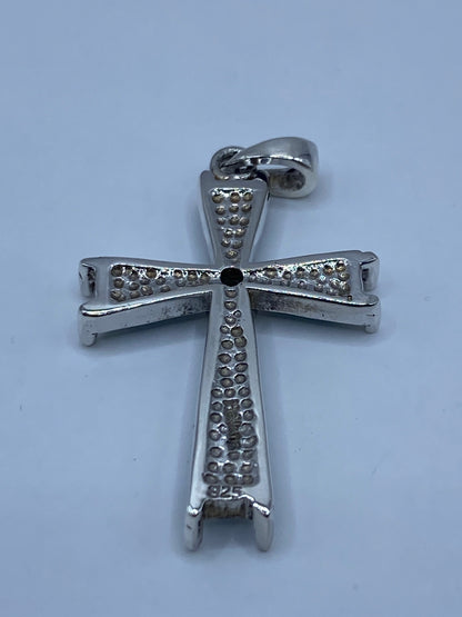 Dije Cruz de Plata con Ópalo Azul — Taxco 925 — foto 5