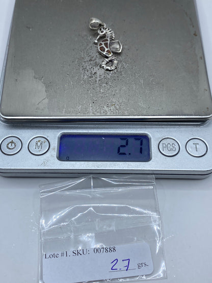 Dije Caballito de Mar Opalo de Fuego · Plata 950 Taxco — foto 6