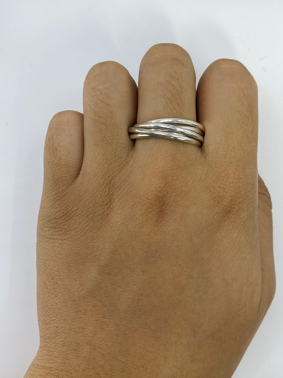 Anillo de Plata 5 Bandas Entrelazadas — Taxco 925 — foto 5