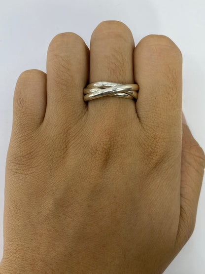 Anillo de Plata 3 Bandas Entrelazadas — Taxco 925 — foto 5