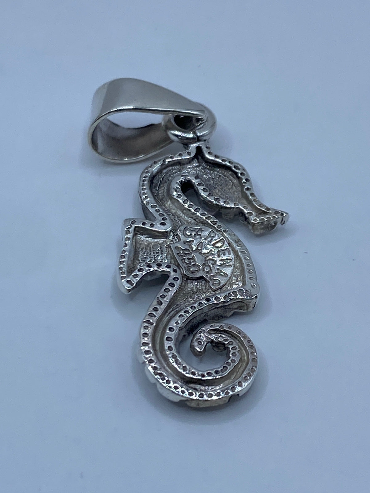 Dije Caballito de Mar Plata 950 con Ópalo Azul — foto 5