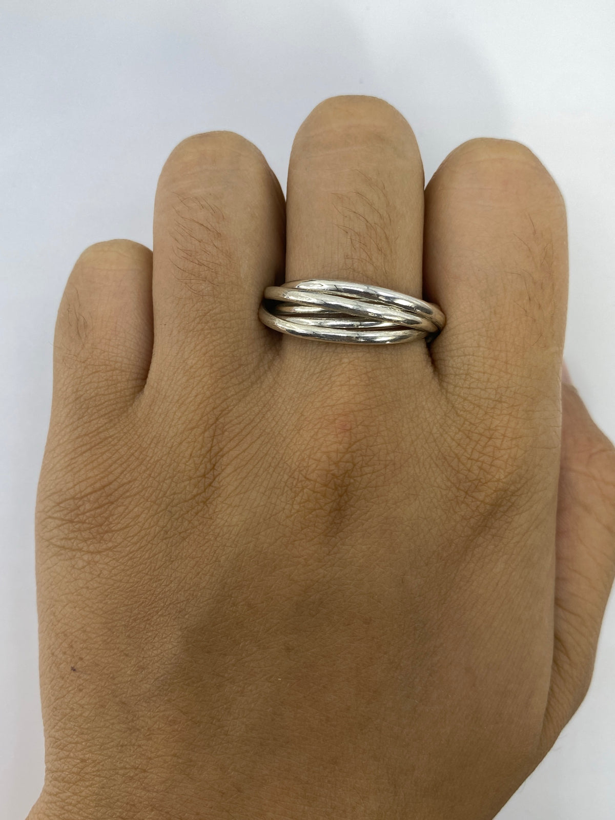 Anillo de Plata 5 Bandas Entrelazadas — Taxco 925 — foto 5