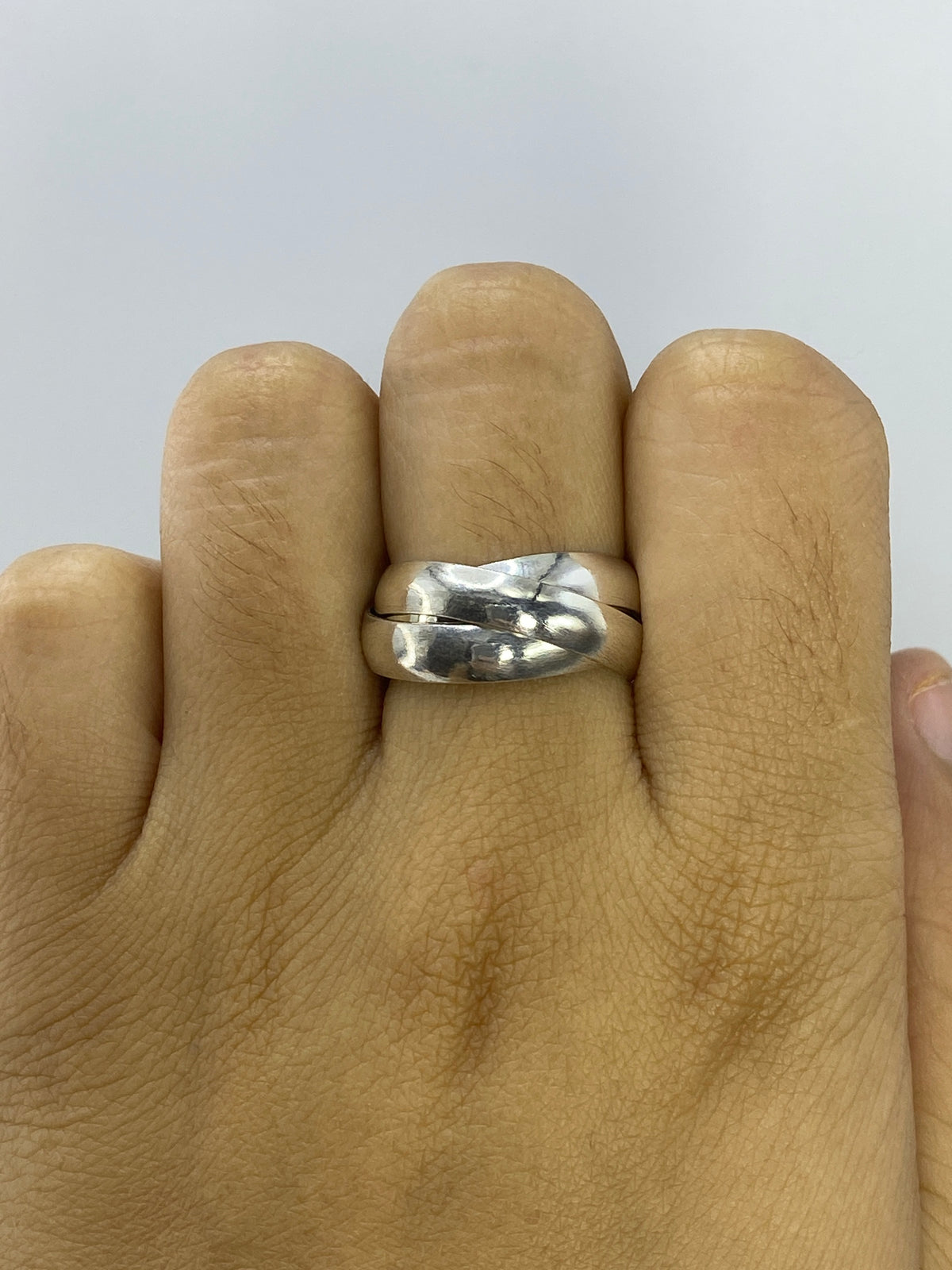 Anillo de Plata 925 Tres Bandas Entrelazadas — Taxco — foto 5