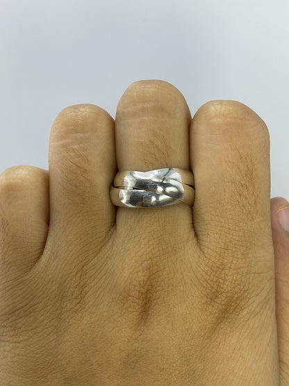 Anillo de Plata 925 Tres Bandas Entrelazadas — Taxco — foto 5