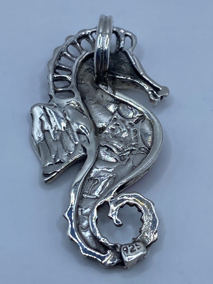 Dije Caballito de Mar Ópalo de Fuego Rosa — Plata 925 — foto 5