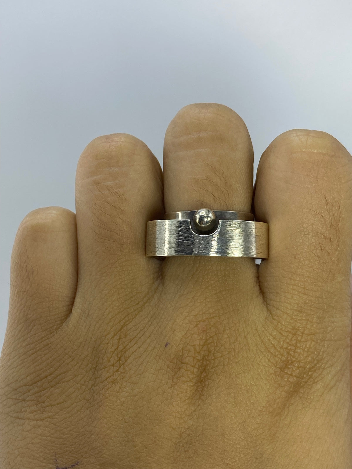 Anillo de Plata 925 Banda Lisa — Minimalista Unisex Taxco — foto 5