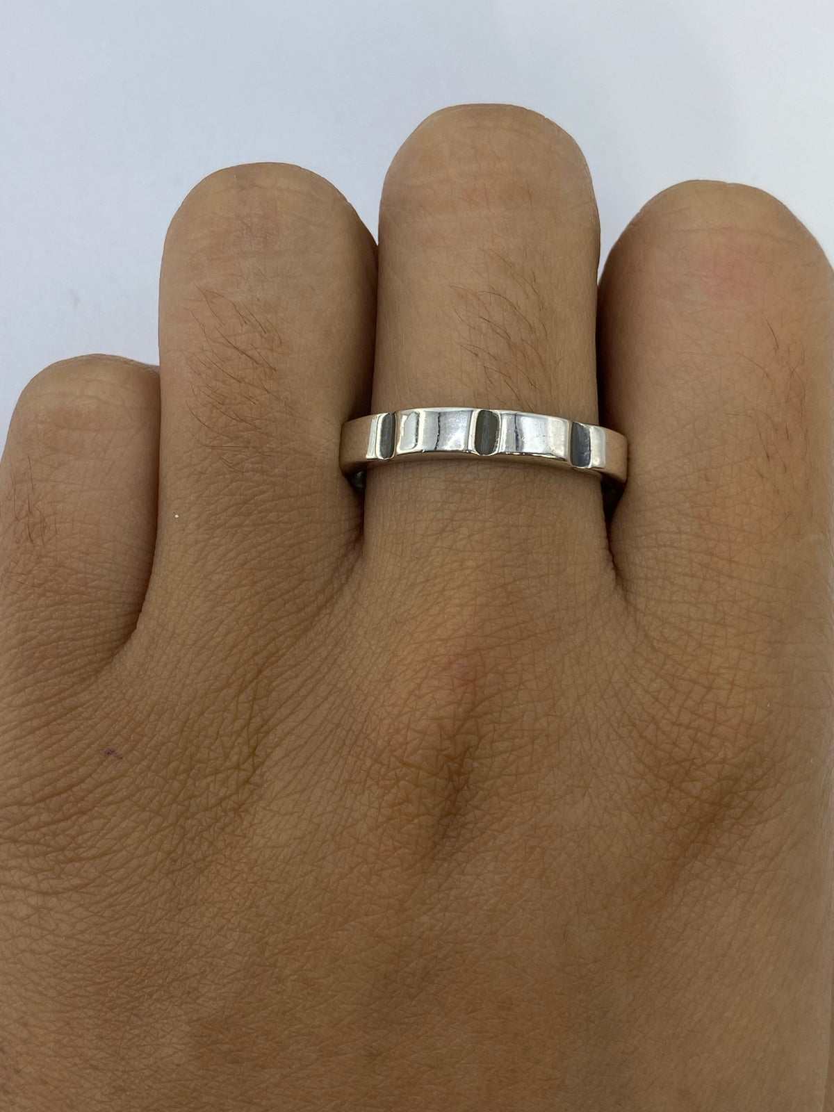 Anillo de Plata 925 Geométrico Moderno — Unisex Taxco — foto 5