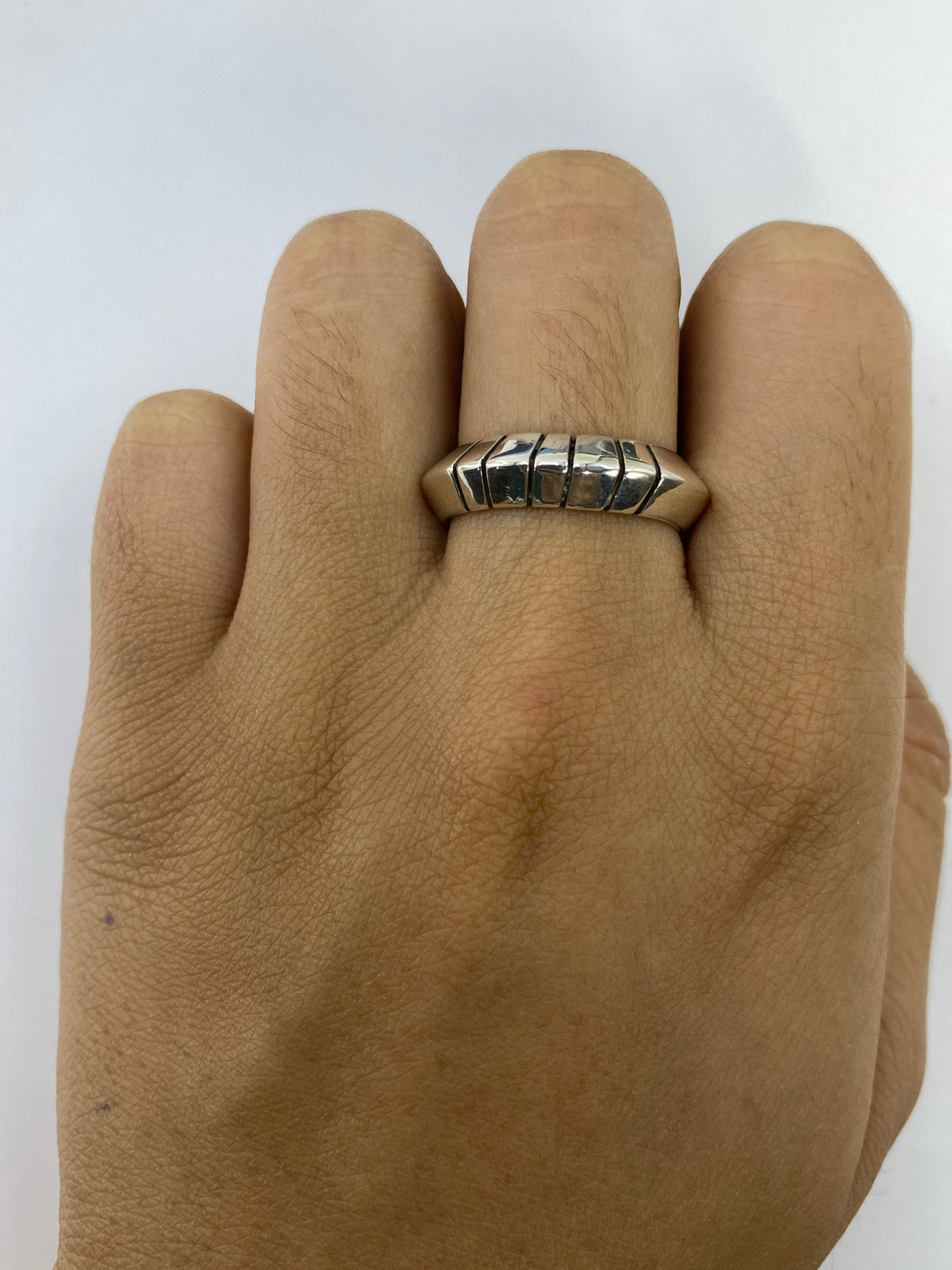Anillo de Plata 925 Geométrico con Volumen — Taxco — foto 5