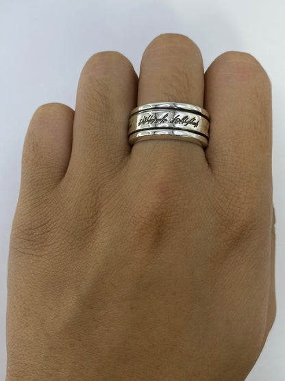 Anillo de Plata con Inscripción Grabada — Taxco 925 — foto 5